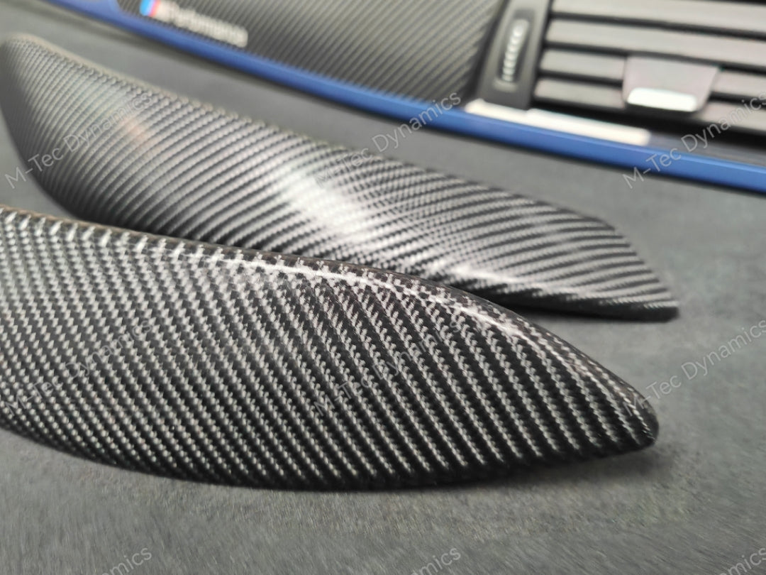 BMW F32 COUPE F82 M4 INTERIOR TRIM SET - 4D CARBON / BLUE ACCENT
