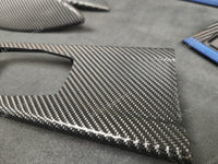 BMW F32 COUPE F82 M4 INTERIOR TRIM SET - 4D CARBON / BLUE ACCENT