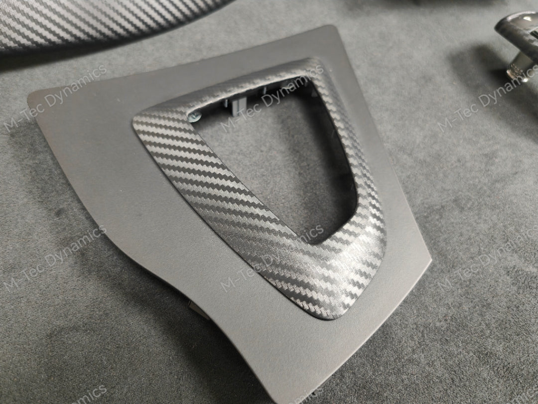 WRAPPING SERVICE - BMW F3X INTERIOR TRIM SET - 3D CARBON / BLUE ACCENT (F30 F31 F32 F33 F36)