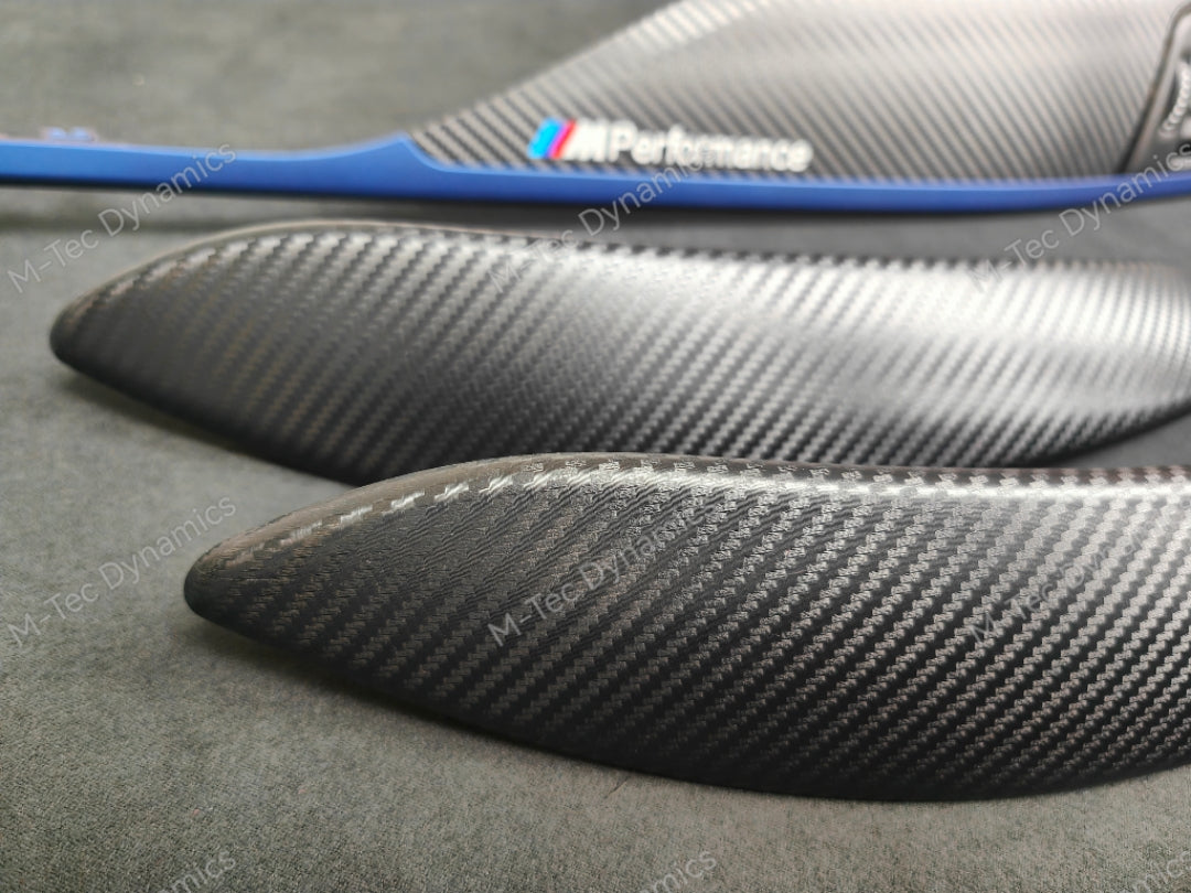 BMW F30 F31 F36 F80 LCI INTERIOR TRIM SET - 3D CARBON / BLUE ACCENT