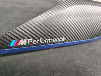 BMW F30 F31 F36 F80 LCI INTERIOR TRIM SET - 3D CARBON / BLUE ACCENT