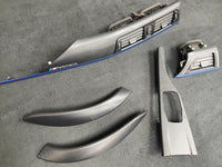 BMW F32 COUPE LCI INTERIOR TRIM SET - 3D CARBON / BLUE ACCENT