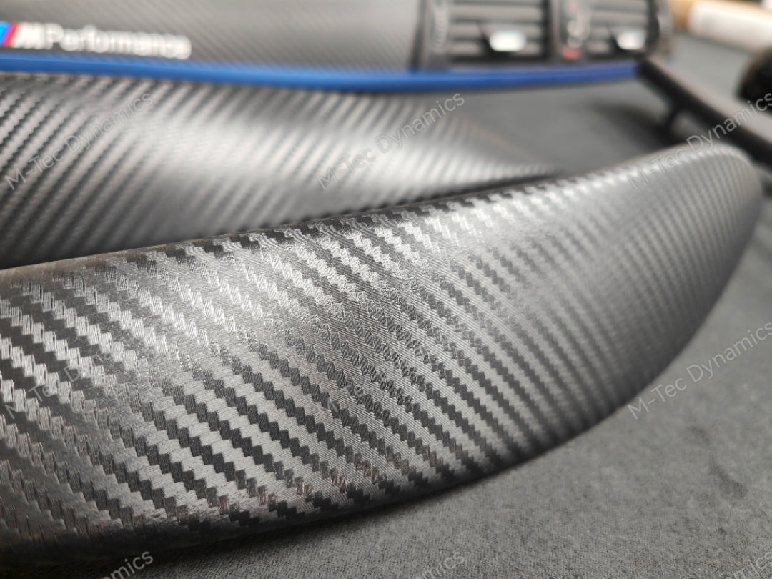 BMW F32 COUPE LCI INTERIOR TRIM SET - 3D CARBON / BLUE ACCENT