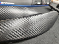 BMW F32 COUPE LCI INTERIOR TRIM SET - 3D CARBON / BLUE ACCENT