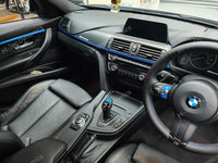 WRAPPING SERVICE - BMW F3X INTERIOR TRIM SET - 3D CARBON / BLUE ACCENT (F30 F31 F32 F33 F36)