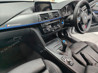 WRAPPING SERVICE - BMW F3X INTERIOR TRIM SET - 3D CARBON / BLUE ACCENT (F30 F31 F32 F33 F36)