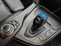 WRAPPING SERVICE - BMW F3X INTERIOR TRIM SET - 3D CARBON / BLUE ACCENT (F30 F31 F32 F33 F36)