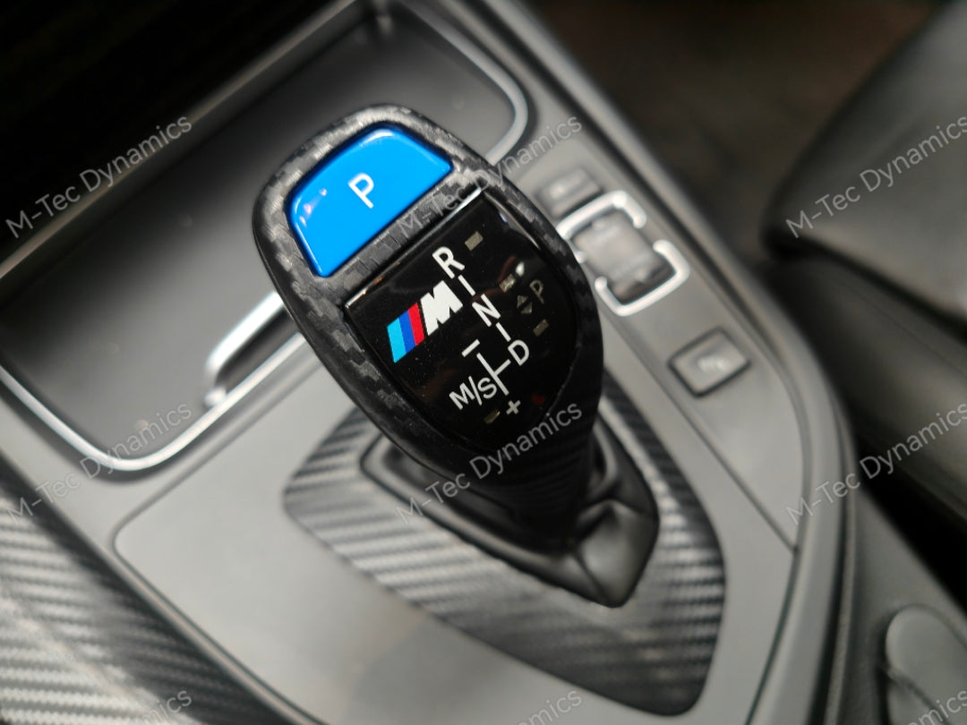 WRAPPING SERVICE - BMW F3X INTERIOR TRIM SET - 3D CARBON / BLUE ACCENT (F30 F31 F32 F33 F36)