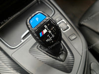 WRAPPING SERVICE - BMW F3X INTERIOR TRIM SET - 3D CARBON / BLUE ACCENT (F30 F31 F32 F33 F36)