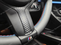 WRAPPING SERVICE - BMW F3X INTERIOR TRIM SET - 3D CARBON / BLUE ACCENT (F30 F31 F32 F33 F36)