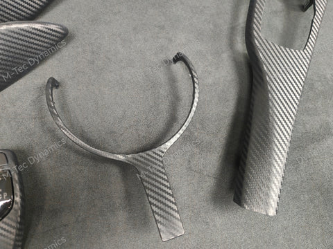 WRAPPING SERVICE - BMW F3X F8X CUSTOM INTERIOR TRIM SET - ALCANTARA / BLUE / 3D CARBON - F30 F31 F32 F33 F36