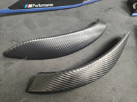 BMW F32 COUPE INTERIOR TRIM SET - 3D CARBON / ALCANTARA STYLE  / BLUE ACCENT