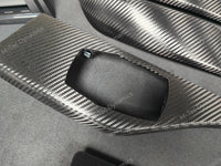 WRAPPING SERVICE - BMW F20 F21 F22 F23 LCI-2 CUSTOM INTERIOR TRIM SET - TEXTURED CARBON / BLUE ACCENT