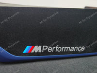 WRAPPING SERVICE - BMW F20 F21 F22 F23 LCI-2 CUSTOM INTERIOR TRIM SET - TEXTURED CARBON / BLUE ACCENT