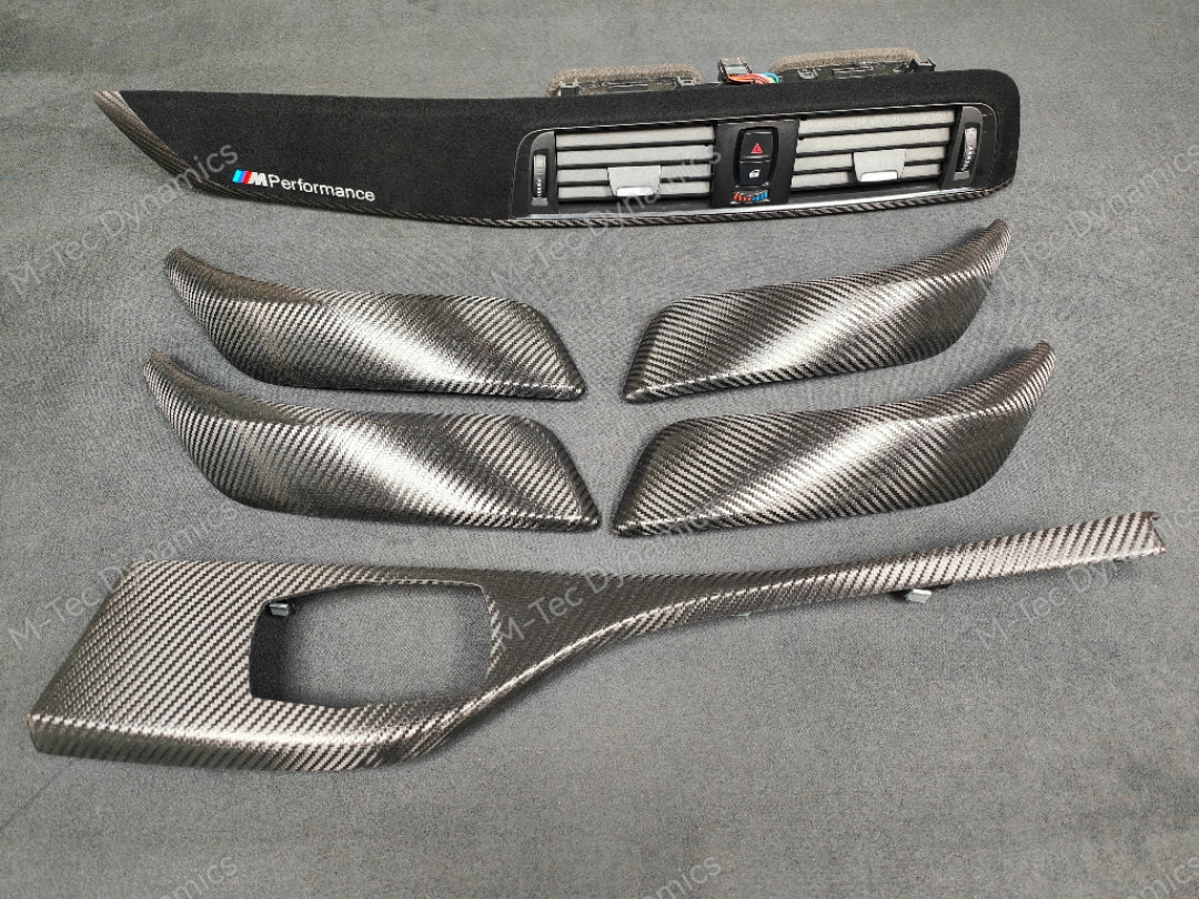 BMW F20 LCI-2 PERFORMANCE STYLE INTERIOR TRIM SET - TEXTURED CARBON / ALCANTARA