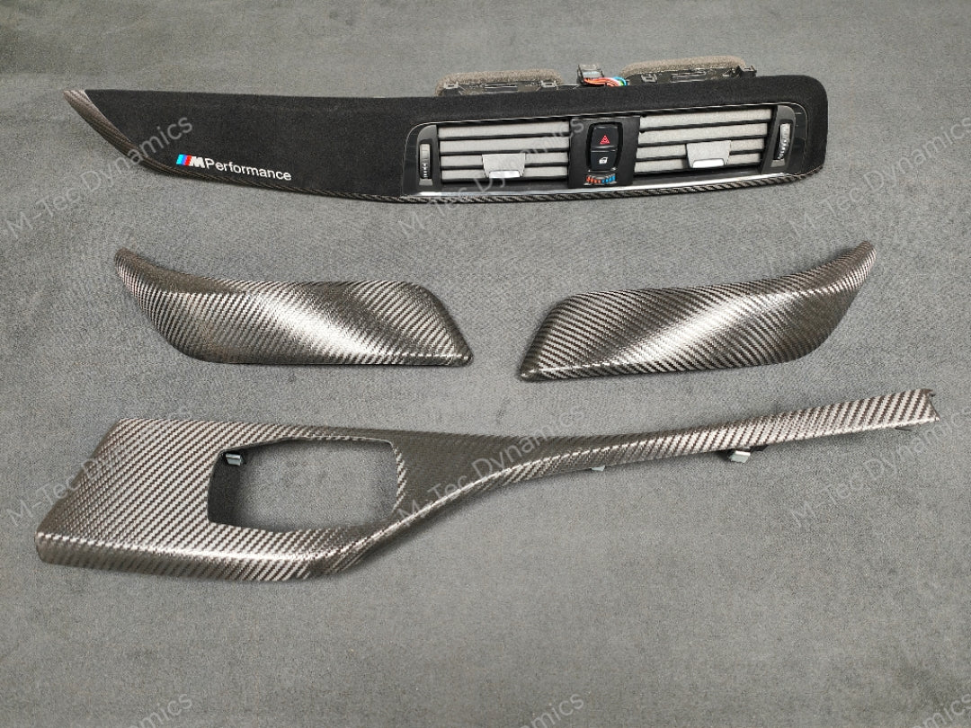 BMW F21 F22 LCI-2 PERFORMANCE STYLE INTERIOR TRIM SET - TEXTURED CARBON / ALCANTARA