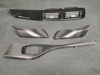 BMW F21 F22 LCI-2 PERFORMANCE STYLE INTERIOR TRIM SET - TEXTURED CARBON / ALCANTARA