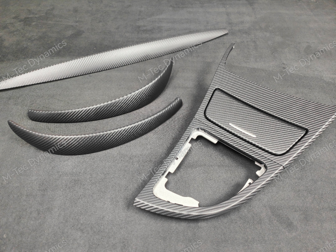 BMW E87 5DR HATCH INTERIOR TRIM SET - 3D BLACK CARBON