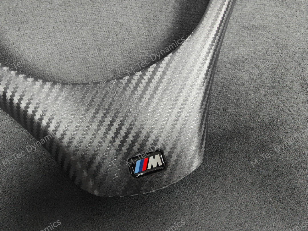 BMW E90 E91 E92 E93 M-SPORT BLACK CARBON STEERING COVER TRIM