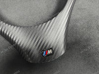BMW E90 E91 E92 E93 M-SPORT BLACK CARBON STEERING COVER TRIM