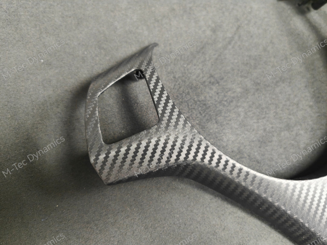 BMW E90 E91 E92 E93 M-SPORT BLACK CARBON STEERING COVER TRIM