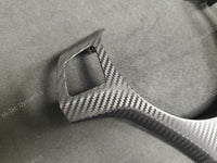 BMW E90 E91 E92 E93 M-SPORT BLACK CARBON STEERING COVER TRIM