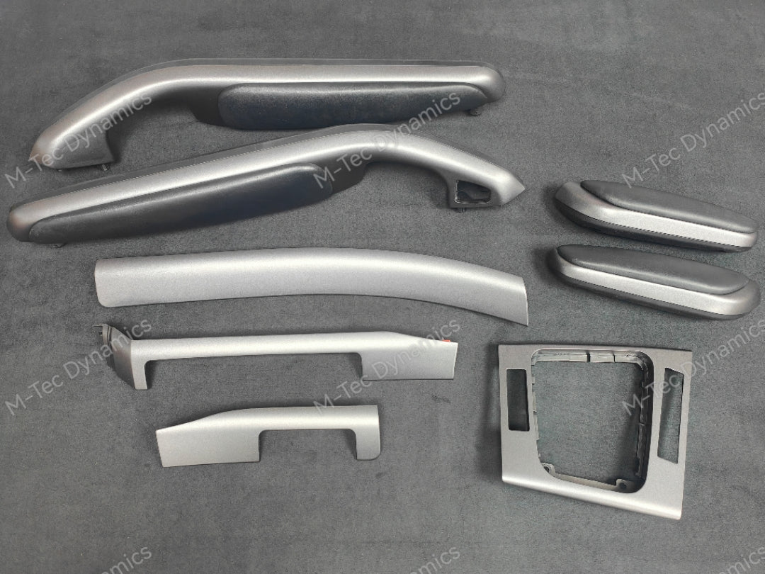 REMOVAL, WRAP & REFIT SERVICE - BMW E46 COUPE / CONVERTIBLE INTERIOR TRIM SET - SHADOW GREY