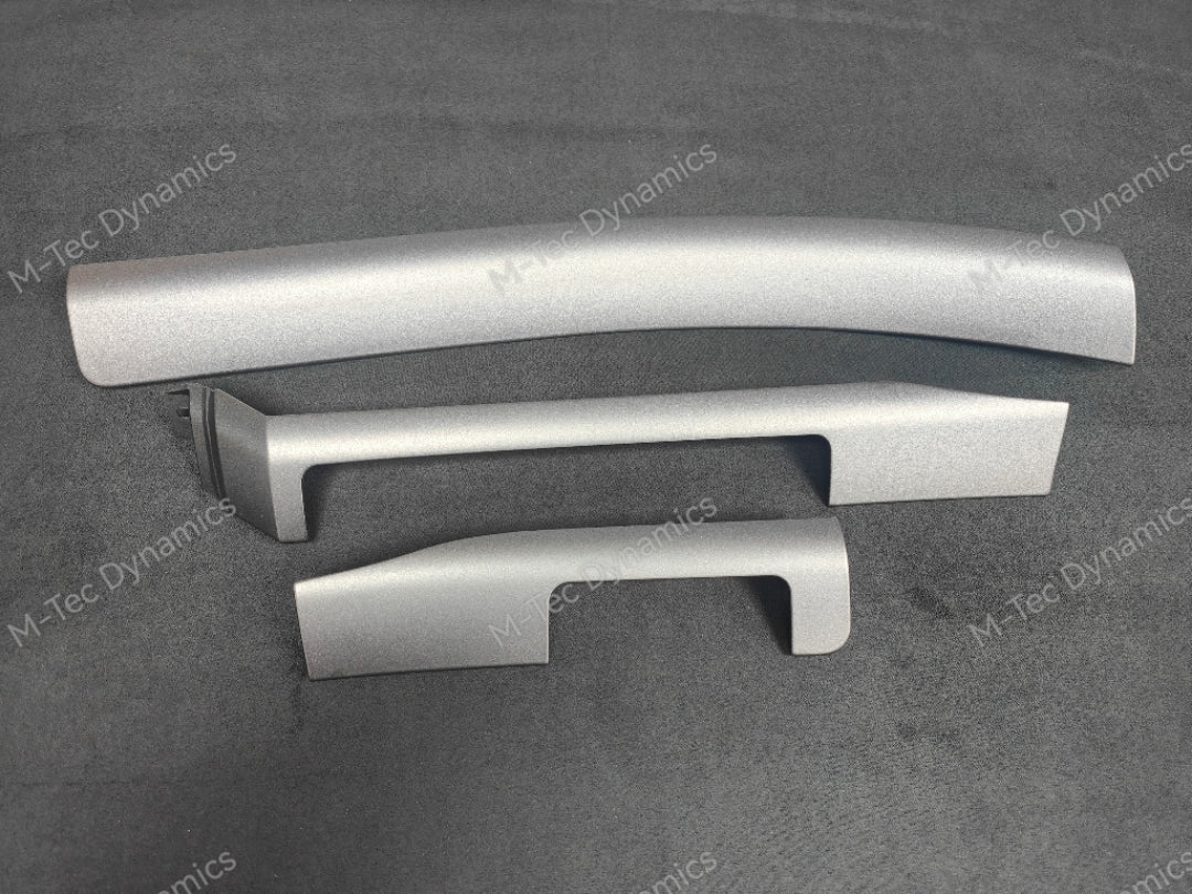 REMOVAL, WRAP & REFIT SERVICE - BMW E46 COUPE / CONVERTIBLE INTERIOR TRIM SET - SHADOW GREY