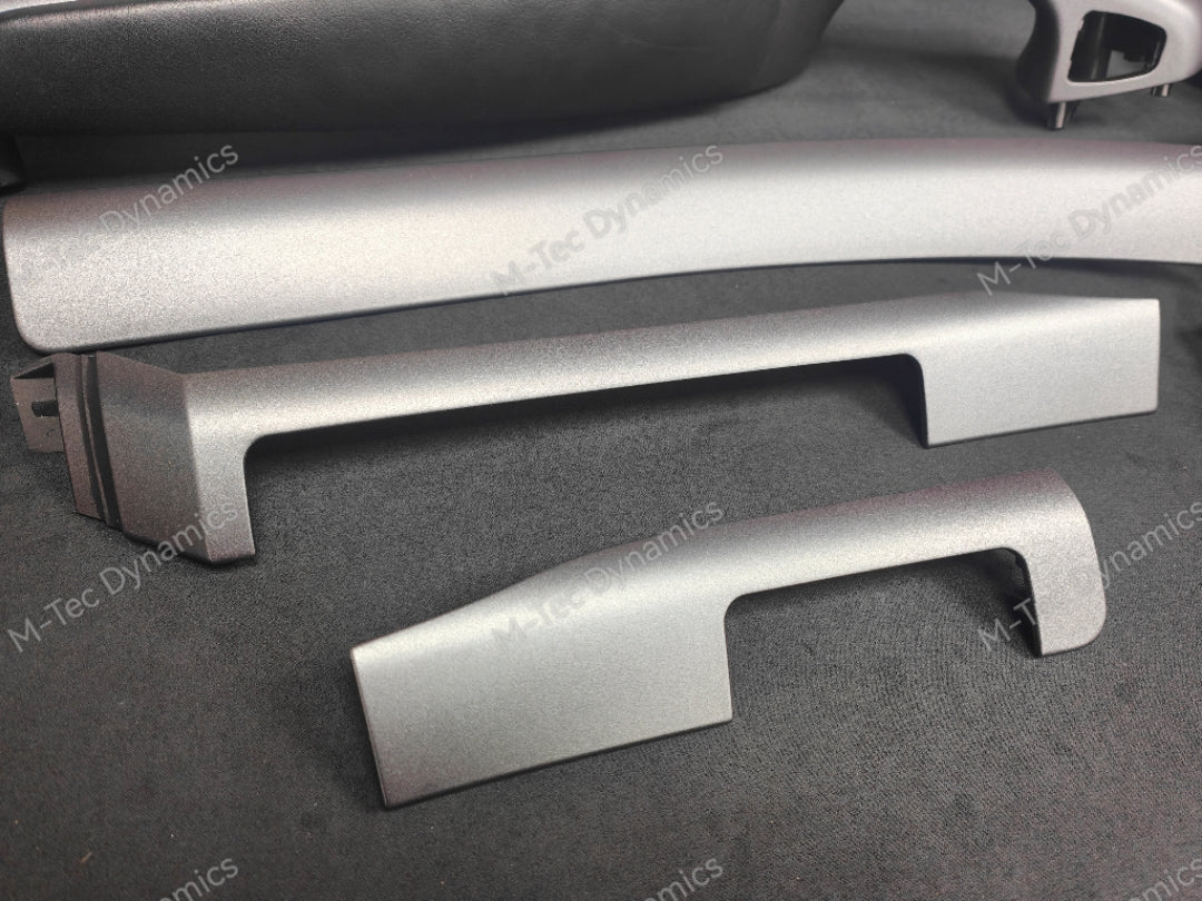 REMOVAL, WRAP & REFIT SERVICE - BMW E46 COUPE / CONVERTIBLE INTERIOR TRIM SET - SHADOW GREY