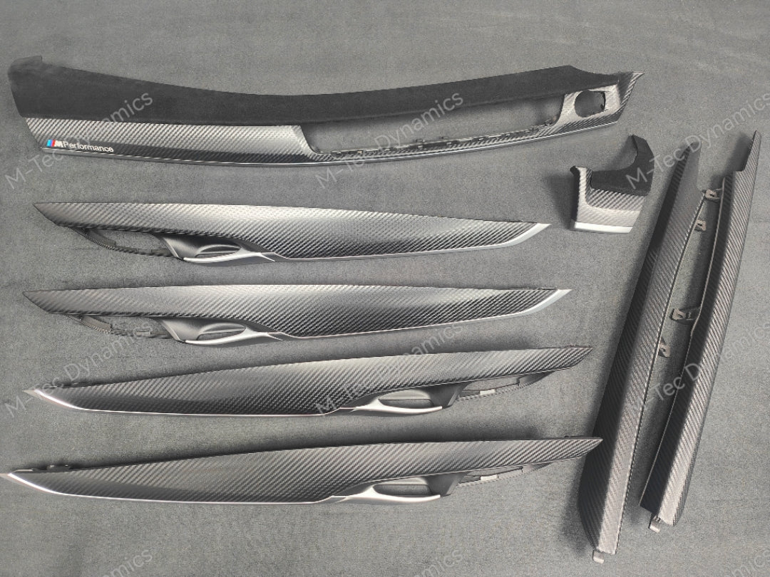 BMW X5 F15 INTERIOR TRIM SET - PERFORMANCE STYLE 3D CARBON / ALCANTARA