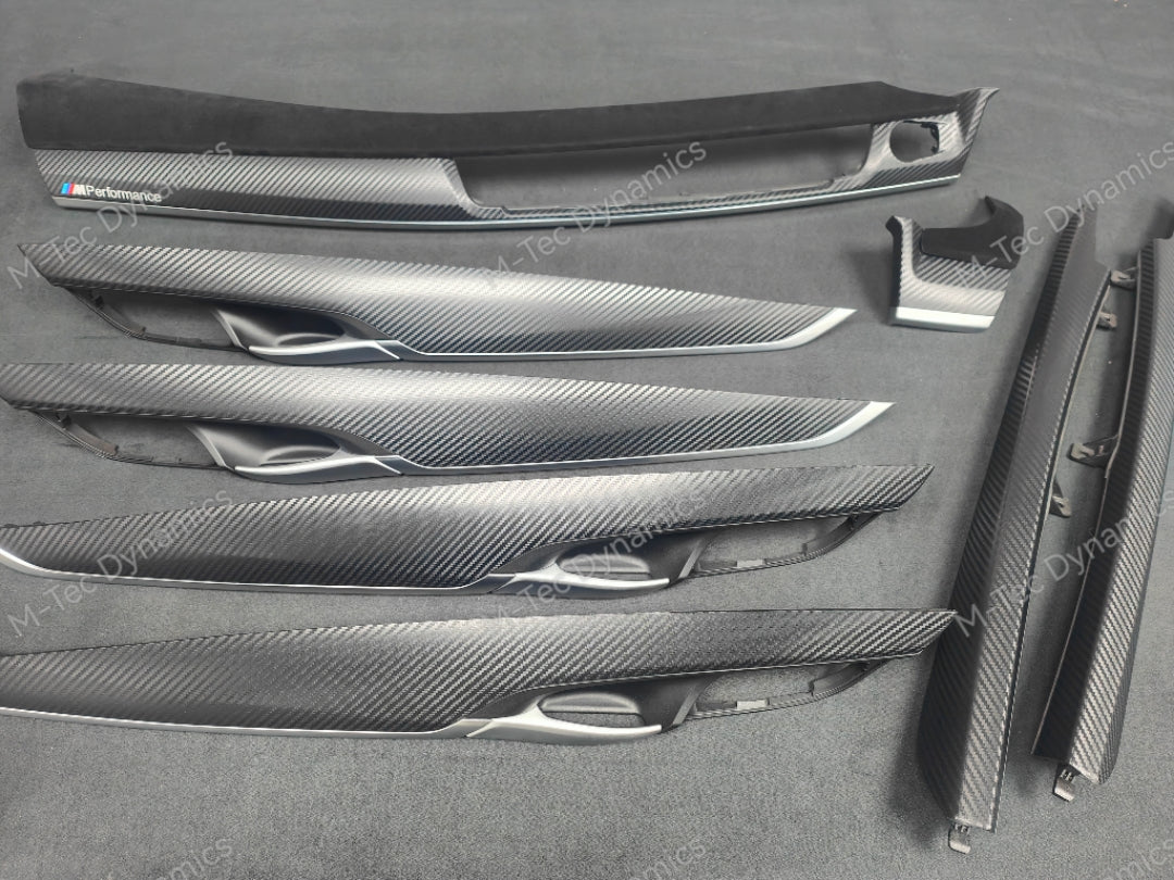 BMW X5 F15 INTERIOR TRIM SET - PERFORMANCE STYLE 3D CARBON / ALCANTARA