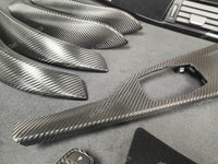WRAPPING SERVICE - BMW F3X INTERIOR TRIM SET - PERFORMANCE STYLE / TEXTURED CARBON (F30 F31 F32 F33 F36)