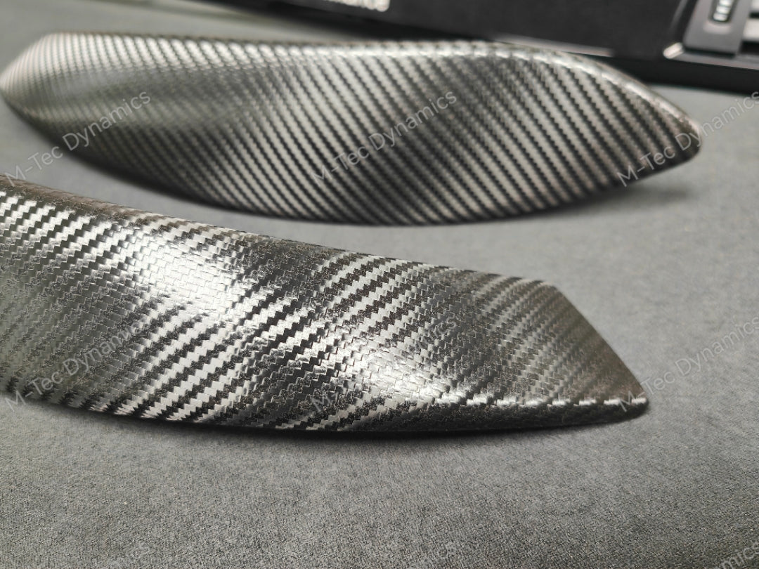 BMW F30 F31 F36 F80 LCI INTERIOR TRIM SET - TEXTURED CARBON / ALCANTARA STYLE  / BLACK ACCENT