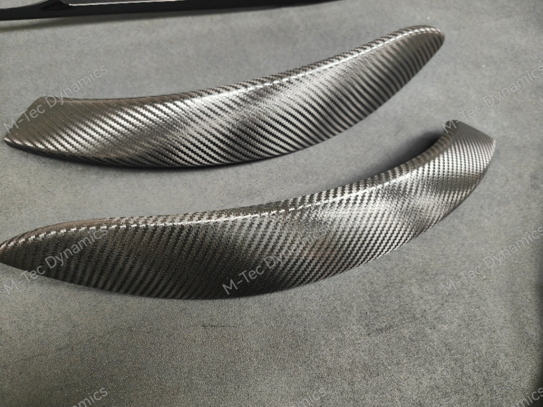 BMW F32 COUPE INTERIOR TRIM SET - TEXTURED CARBON / ALCANTARA STYLE  / BLACK ACCENT