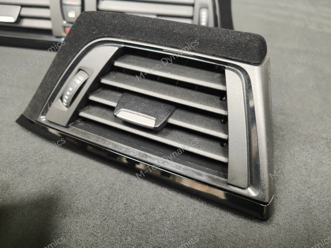 BMW F30 F31 F36 F80 LCI INTERIOR TRIM SET - TEXTURED CARBON / ALCANTARA STYLE  / BLACK ACCENT