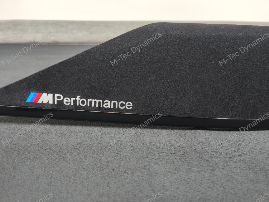 BMW F30 F31 F36 F80 LCI INTERIOR TRIM SET - TEXTURED CARBON / ALCANTARA STYLE  / BLACK ACCENT