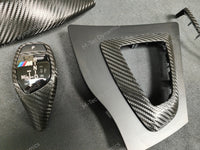 WRAPPING SERVICE - BMW F3X INTERIOR TRIM SET - TEXTURED CARBON / GLOSS BLACK ACCENT - (F30 F31 F32 F33 F36)