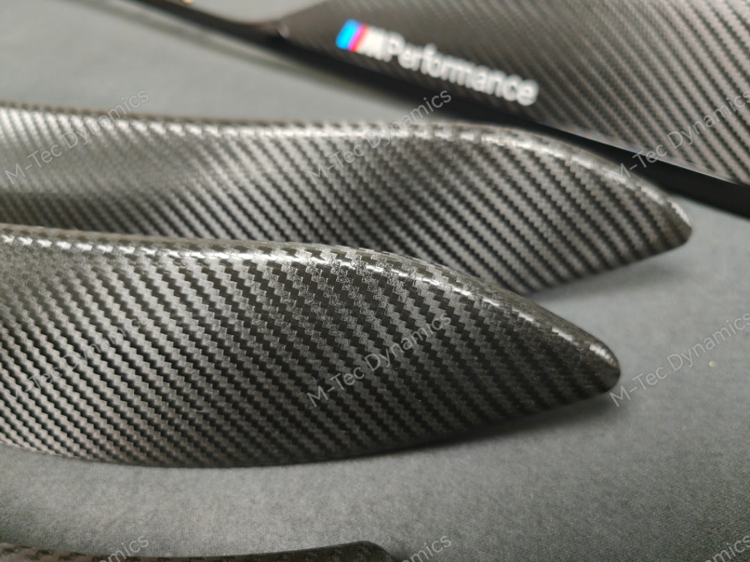 BMW F30 F31 F36 INTERIOR TRIM SET - TEXTURED CARBON / GLOSS BLACK ACCENT