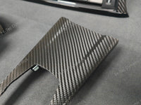 WRAPPING SERVICE - BMW F3X INTERIOR TRIM SET - TEXTURED CARBON / GLOSS BLACK ACCENT - (F30 F31 F32 F33 F36)