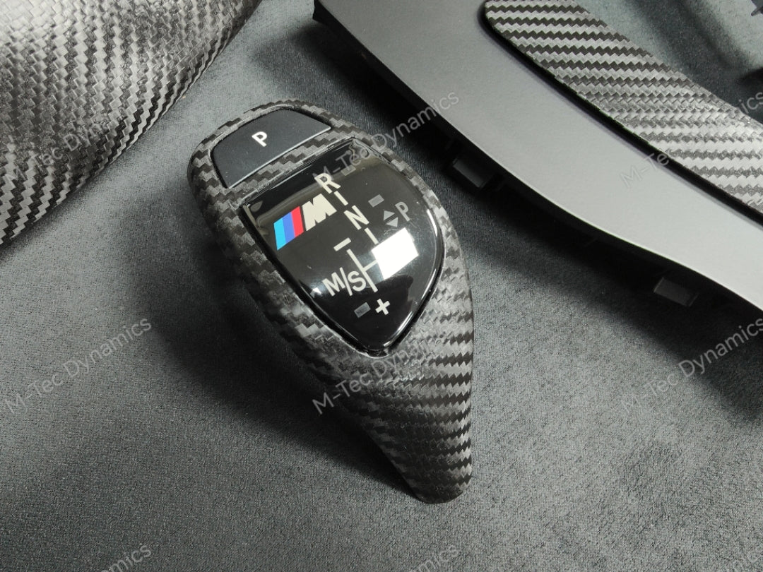 WRAPPING SERVICE - BMW F3X INTERIOR TRIM SET - TEXTURED CARBON / GLOSS BLACK ACCENT - (F30 F31 F32 F33 F36)