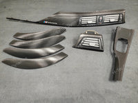 BMW F30 F31 F36 INTERIOR TRIM SET - TEXTURED CARBON / GLOSS BLACK ACCENT