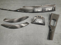 BMW F32 COUPE INTERIOR TRIM SET - TEXTURED CARBON / GLOSS BLACK ACCENT