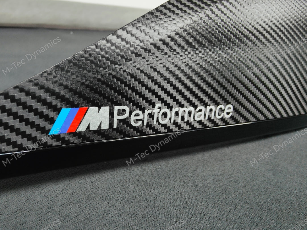 BMW F30 F31 F36 INTERIOR TRIM SET - TEXTURED CARBON / GLOSS BLACK ACCENT