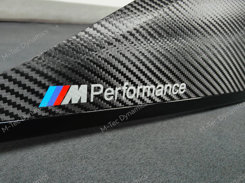 BMW F30 F80 M3 3-SERIES INTERIOR TRIM SET - DEEP TEXTURED GLOSSY CARBON / GLOSS BLACK ACCENT (MTD-TEX)
