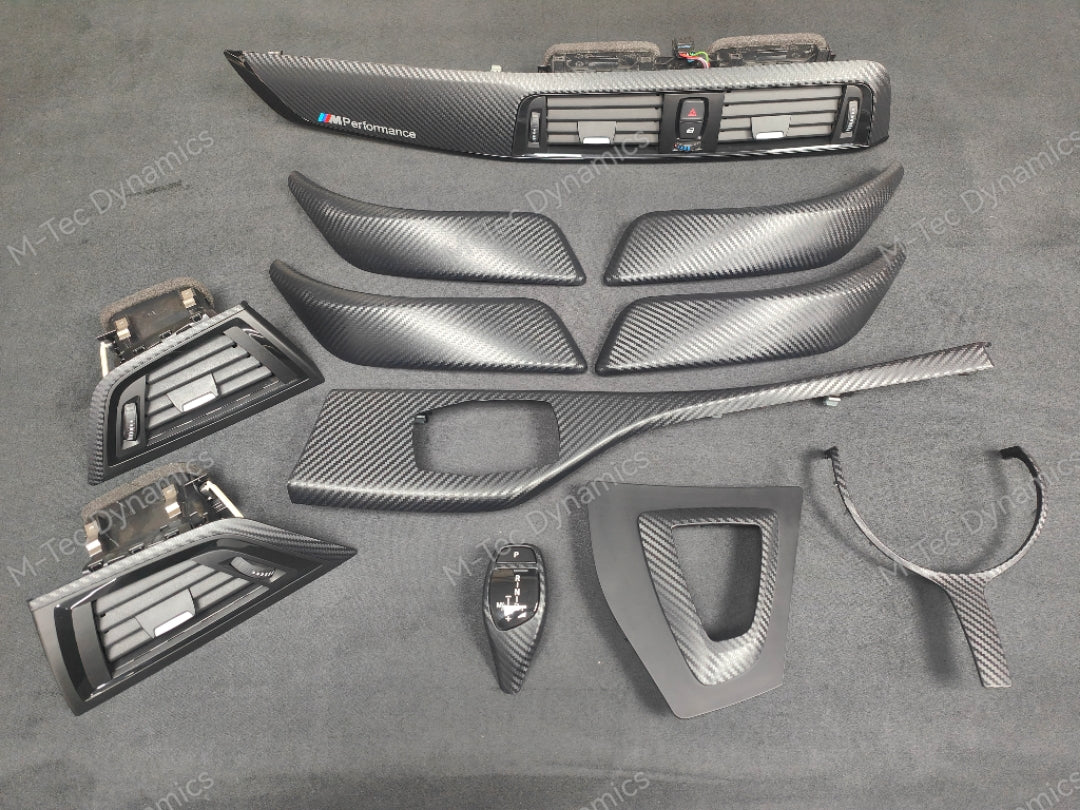 WRAPPING SERVICE - BMW F20 F21 F22 F23 LCI-2 INTERIOR TRIM SET - 3D CARBON