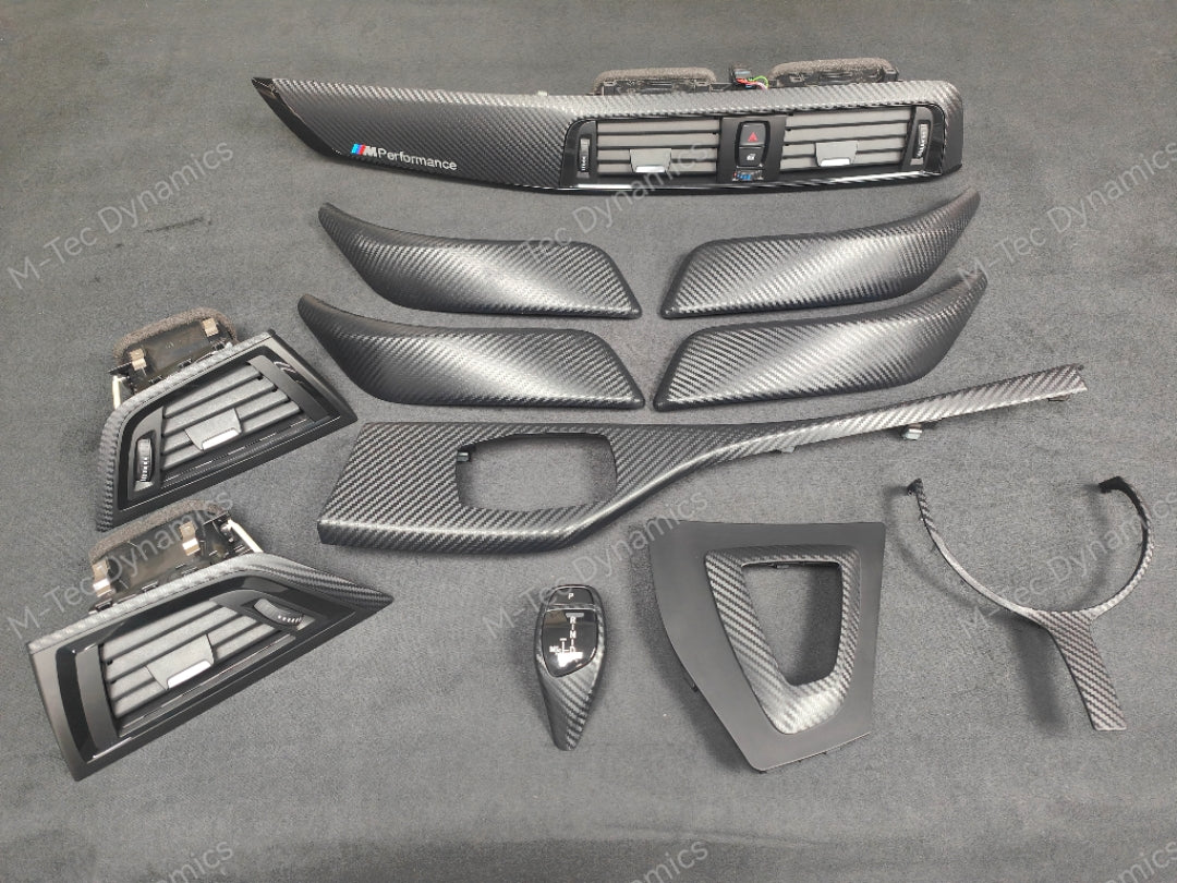 WRAPPING SERVICE - BMW F20 F21 F22 F23 LCI-2 INTERIOR TRIM SET - 3D CARBON