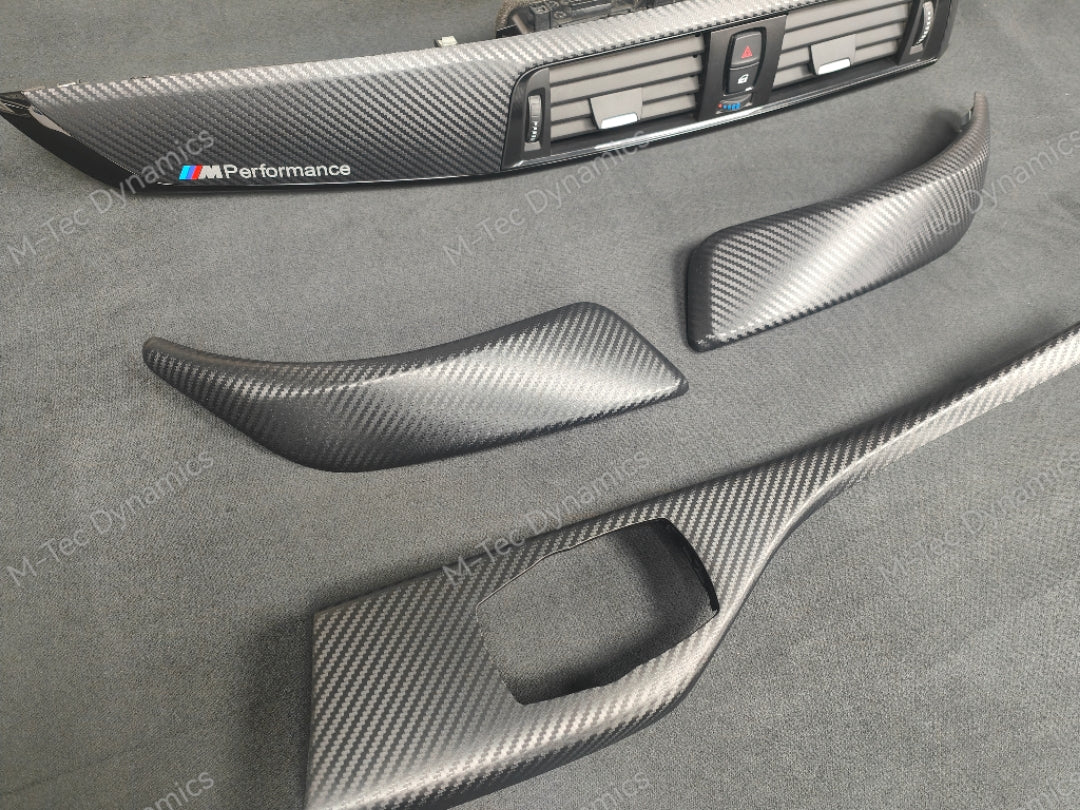 BMW F21 / F22 LCI-2 INTERIOR TRIM SET - 3D CARBON / BLACK ACCENT