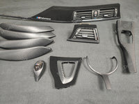 WRAPPING SERVICE - BMW F3X INTERIOR TRIM SET - PERFORMANCE STYLE / 3D MATT CARBON (F30 F31 F32 F33 F36)