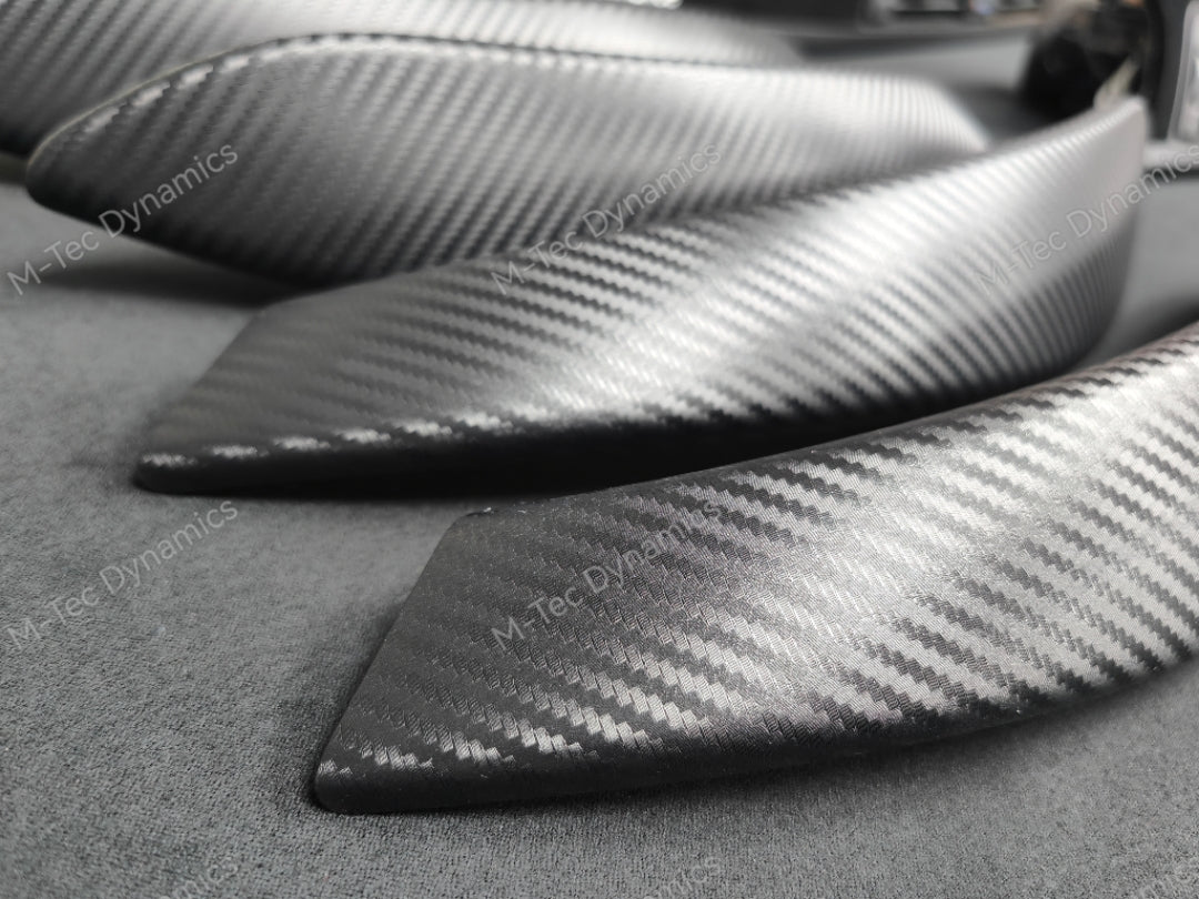 WRAPPING SERVICE - BMW F3X INTERIOR TRIM SET - PERFORMANCE STYLE / 3D MATT CARBON (F30 F31 F32 F33 F36)