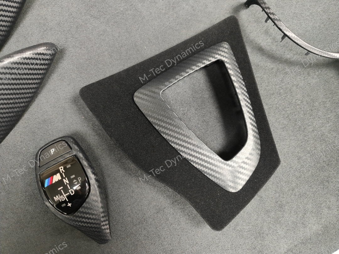 WRAPPING SERVICE - BMW F3X INTERIOR TRIM SET - PERFORMANCE STYLE / 3D MATT CARBON (F30 F31 F32 F33 F36)